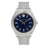  Shop Authentic Versace Hellenyium Quartz Blue Dial Silver Steel Strap Watch for Men - VEVK00921 - Luxxuri