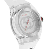  Shop Authentic Gucci Sync Quartz White Dial White Rubber Strap Unisex Watch - YA137302 - Luxxuri