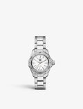  Shop Authentic Tag Heuer Aquaracer Professional 200 Quartz White Dial Silver Steel Strap Watch for Women - WBP1411.BA0622 - Luxxuri