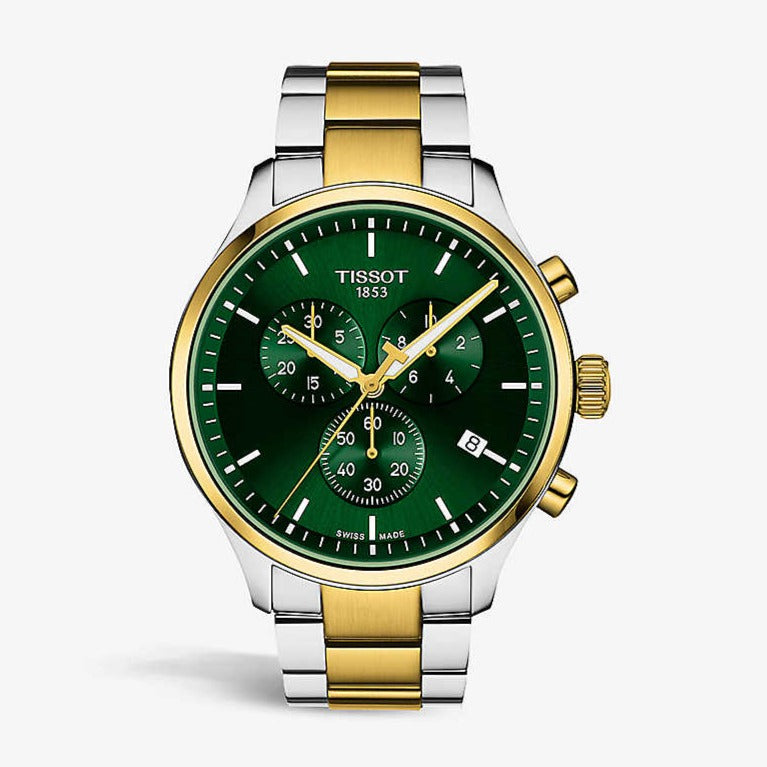  Shop Authentic Tissot T Sport Chrono XL Classic Green Dial Two Tone Steel Strap Watch for Men - T116.617.22.091.00 - Luxxuri