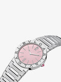  Shop Authentic Bvlgari Bvlgari Bvlgari Quartz Pink Dial Silver Steel Strap Watch for Women - BVLGARI103711 - Luxxuri