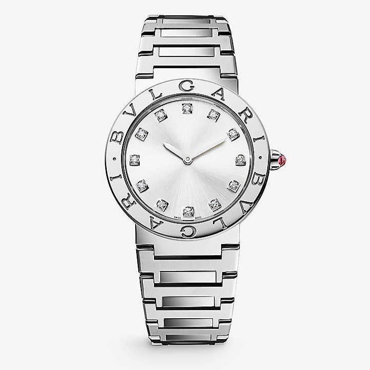  Shop Authentic Bvlgari Bvlgari Bvlgari Lady Diamonds Silver Dial Silver Steel Strap Watch for Women - BVLGARI103696 - Luxxuri
