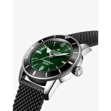  Shop Authentic Breitling Superocean Heritage B20 Automatic 46 Green Dial Black Mesh Bracelet Watch for Men - AB2020121L1S1 - Luxxuri