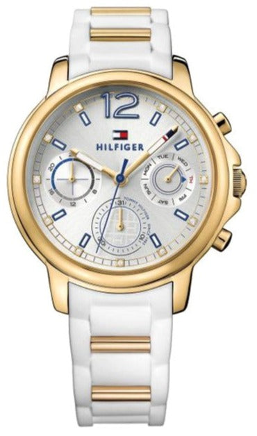  Shop Authentic Tommy Hilfiger Claudiia White Dial White Steel Strap Watch for Women - 1781745 - Luxxuri