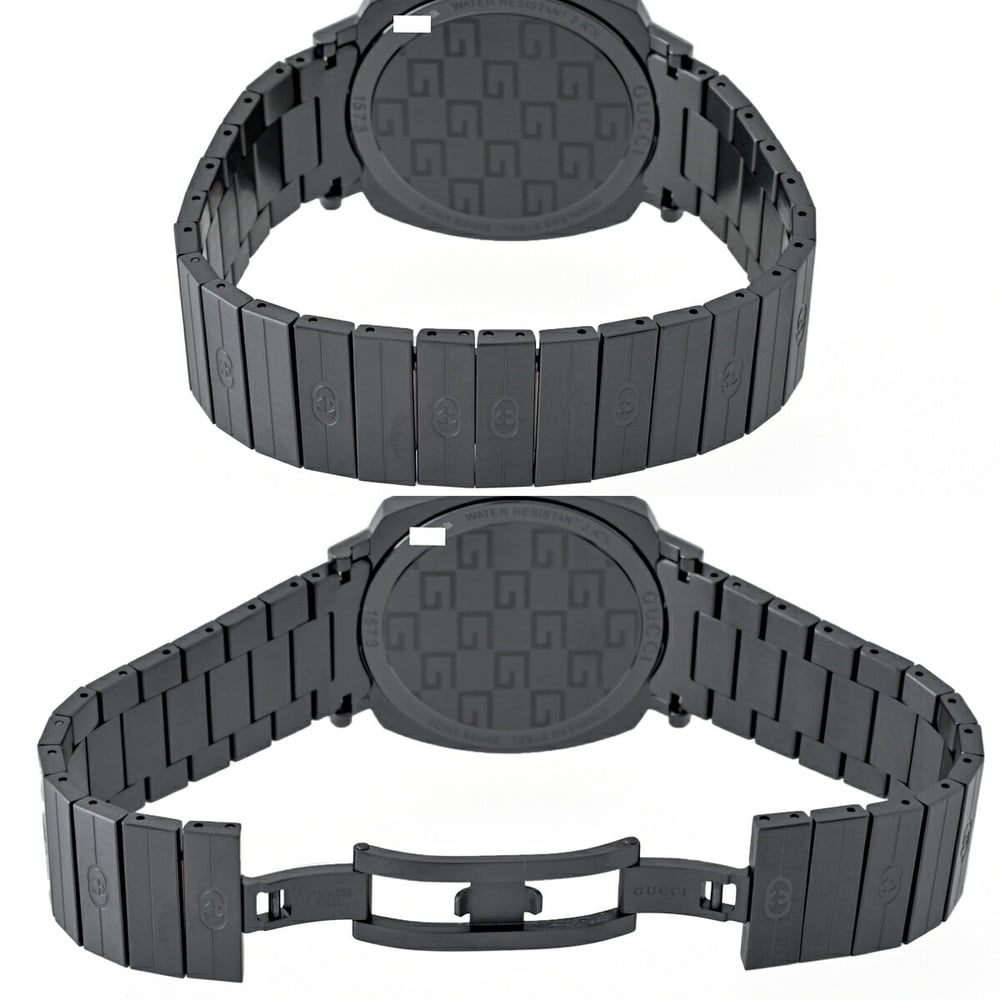  Shop Authentic Gucci Grip Quartz Grey Dial Grey Steel Strap Watch For Men - YA157429 - Luxxuri