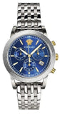  Shop Authentic Versace Sport Tech Chronograph Blue Dial Silver Steel Strap Watch for Men - VELT00219 - Luxxuri