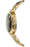  Shop Authentic Versace V-Twist Black Dial Gold Mesh Bracelet Watch for Women - VELS00819 - Luxxuri