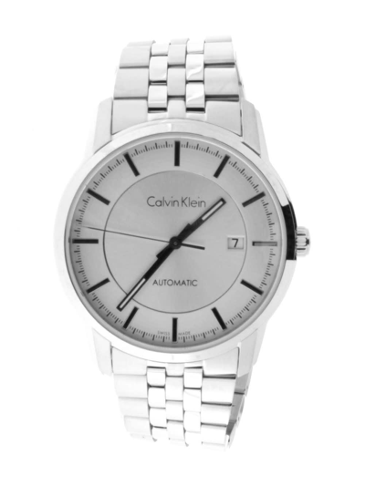  Shop Authentic Calvin Klein Infinity Automatic Silver Dial Silver Steel Strap Watch for Men - K5S34146 - Luxxuri