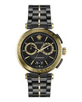  Shop Authentic Versace Aion Chronograph Black Dial Black Steel Strap Watch for Men - VE1D01620 - Luxxuri