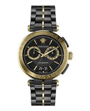  Shop Authentic Versace Aion Chronograph Black Dial Black Steel Strap Watch for Men - VE1D01620 - Luxxuri