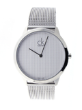  Shop Authentic Calvin Klein Minimal White Dial Silver Mesh Bracelet Watch for Men - K3M2112Y - Luxxuri