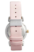  Shop Authentic Versace V-Motif Silver Dial Pink Leather Strap Watch for Women - VERE00118 - Luxxuri
