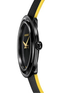  Shop Authentic Versace V-Flare Quartz Black Dial Black Leather Strap Watch for Women - VEBN00518 - Luxxuri