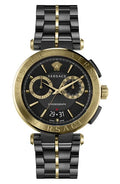  Shop Authentic Versace Aion Chronograph Black Dial Black Steel Strap Watch for Men - VE1D01620 - Luxxuri