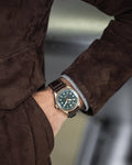  Shop Authentic IWC Pilot's Watch Automatic Spitfire Green Dial Brown Leather Strap Watch for Men - IW326802 - Luxxuri