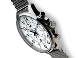  Shop Authentic Tommy Hilfiger Dean Chronograph White Dial Silver Mesh Bracelet Watch for Men - 1791277 - Luxxuri