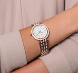  Shop Authentic Michael Kors Darci Mother of Pearl Dial Rose Gold Steel Strap Watch for Women - MK3220 - Luxxuri