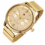  Shop Authentic Tommy Hilfiger Blake Quartz Gold Dial Gold Mesh Bracelet Watch for Women - 1782302 - Luxxuri