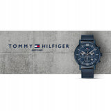  Shop Authentic Tommy Hilfiger Evan Blue Dial Blue Mesh Bracelet Watch for Men - 1710397 - Luxxuri