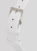  Shop Authentic Calvin Klein Rise White Grey Dial White Leather Strap Watch for Women - K7A231L6 - Luxxuri