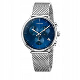  Shop Authentic Calvin Klein High Noon Quartz Blue Dial Silver Mesh Bracelet Watch for Men - K8M2112N - Luxxuri