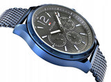  Shop Authentic Tommy Hilfiger Gavin Chronograph Blue Dial Blue Mesh Bracelet Watch for Men - 1791471 - Luxxuri