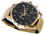  Shop Authentic Hugo Boss Skymaster Black Dial Gold Mesh Bracelet Watch for Men - 1513838 - Luxxuri