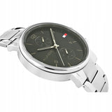  Shop Authentic Tommy Hilfiger Daniel Black Dial Silver Steel Strap Watch for Men - 1710413 - Luxxuri
