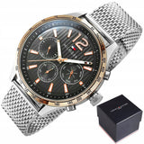 Shop Authentic Tommy Hilfiger Gavin Chronograph Quartz Grey Dial Silver Mesh Bracelet Watch for Men - 1791466 - Luxxuri