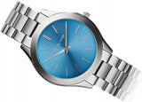  Shop Authentic Michael Kors Runway Blue Dial Silver Steel Strap Watch for Women - MK3292 - Luxxuri
