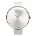  Shop Authentic Calvin Klein Full Moon White Dial White Leather Strap Watch for Women - K8Y231L6 - Luxxuri