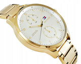  Shop Authentic Tommy Hilfiger Chase Quartz White Dial Gold Steel Strap Watch for Men - 1791576 - Luxxuri