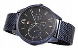  Shop Authentic Tommy Hilfiger Damon Quartz Blue Dial Blue Mesh Bracelet Watch for Men - 1791421 - Luxxuri