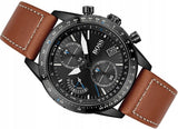  Shop Authentic Hugo Boss Pilot Black Dial Brown Leather Strap Watch for Men - 1513851 - Luxxuri