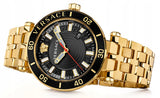  Shop Authentic Versace Greca Sport Quartz Black Dial Gold Steel Strap Watch for Men - VEZ300721 - Luxxuri