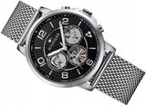  Shop Authentic Tommy Hilfiger Chronograph Black Dial Silver Mesh Bracelet Watch for Men - 1791292 - Luxxuri