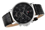  Shop Authentic Tommy Hilfiger Daniel Black Dial Black Leather Strap Watch for Men - 1710381 - Luxxuri