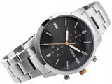  Shop Authentic Fossil Townsman Chronograph Grey Dial Silver Steel Strap Watch for Men - FS5407 - Luxxuri