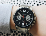  Shop Authentic Tommy Hilfiger Decker Quartz Black Dial Silver Steel Strap Watch for Men - 1791472 - Luxxuri