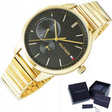  Shop Authentic Tommy Hilfiger Brooke Black Dial Gold Steel Strap Watch for Women  - 1782019 - Luxxuri