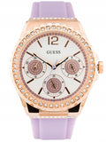  Shop Authentic Guess Starlight Diamonds White Dial Purple Rubber Strap Watch for Women - W0846L6 - Luxxuri