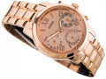  Shop Authentic Guess Mini Sunrise Chronograph Quartz Rose Gold Dial Rose Gold Steel Strap Watch For Women - W0448L3 - Luxxuri