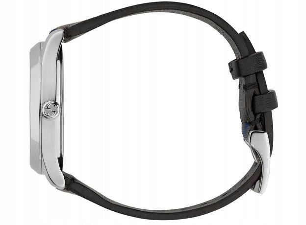  Shop Authentic Gucci G Timeless Quartz Black Dial Black Leather Strap Watch For Women - YA1264146 - Luxxuri
