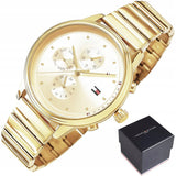  Shop Authentic Tommy Hilfiger Blake White Dial Gold Steel Strap Watch for Women - 1781905 - Luxxuri