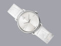  Shop Authentic Calvin Klein Accent Silver Dial White Leather Strap Watch for Women - K2Y2Y1KW - Luxxuri