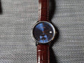  Shop Authentic Hugo Boss Corporal Blue Dial Brown Leather Strap Watch for Men - 151363 - Luxxuri