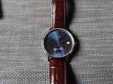  Shop Authentic Hugo Boss Corporal Blue Dial Brown Leather Strap Watch for Men - 151363 - Luxxuri