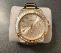  Shop Authentic Guess Zeus Diamonds Gold Dial Gold Steel Strap Watch for Men - GW0209G2 - Luxxuri