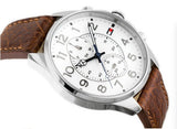  Shop Authentic Tommy Hilfiger Dean Quartz Multifunction White Dial Brown Leather Strap Watch for Men - 1791274 - Luxxuri