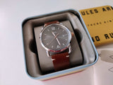  Shop Authentic Fossil Commuter Grey Dial Brown Leather Strap Watch for Men - FS5417 - Luxxuri